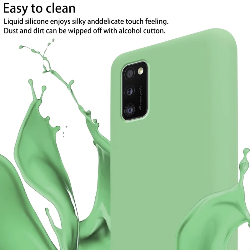 Cadorabo Handy Kette kompatibel mit Samsung Galaxy A41 Silikon Schutzhülle mit längen verstellbaren Kordel Band