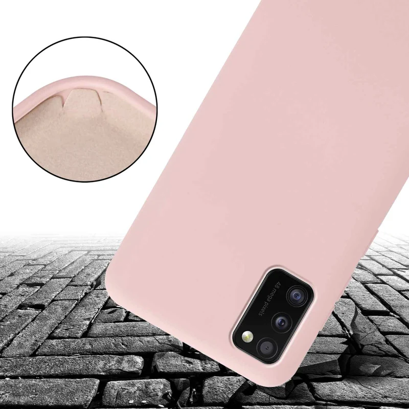 Cadorabo Handy Kette kompatibel mit Samsung Galaxy A41 Silikon Schutzhülle mit längen verstellbaren Kordel Band