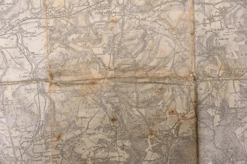 Deutsche Militärkarte 1. WK Raum Epernay
