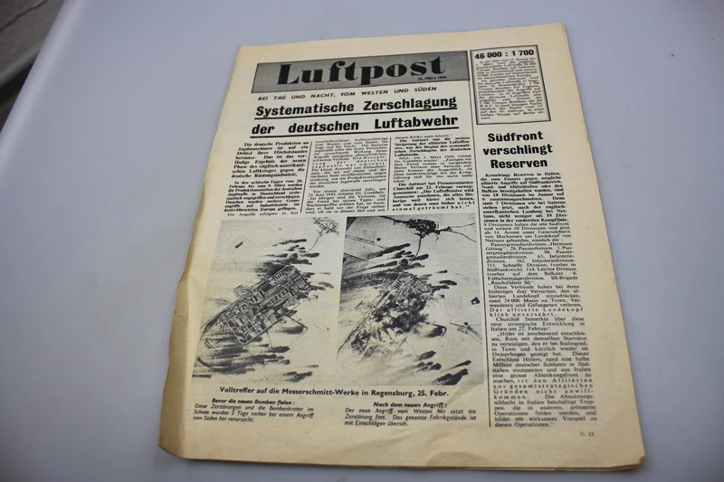 „Luftpost“ Alliierte Anti-Nazi-Propagandazeitung – 1944