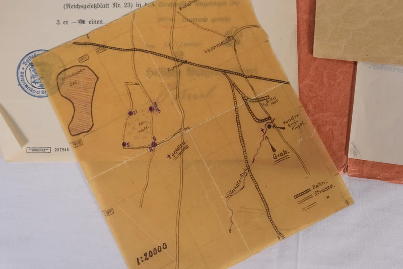 Mappe mit notariellen Urkunden III° Reich