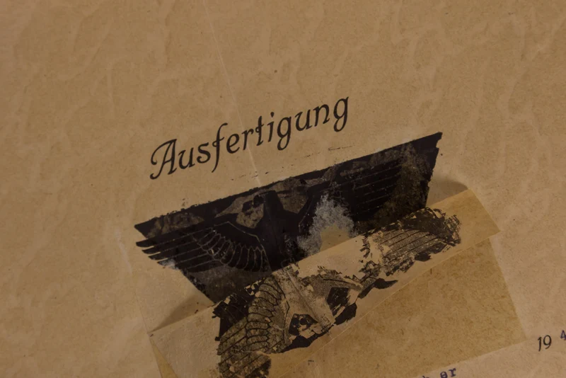 Mappe mit notariellen Urkunden III° Reich