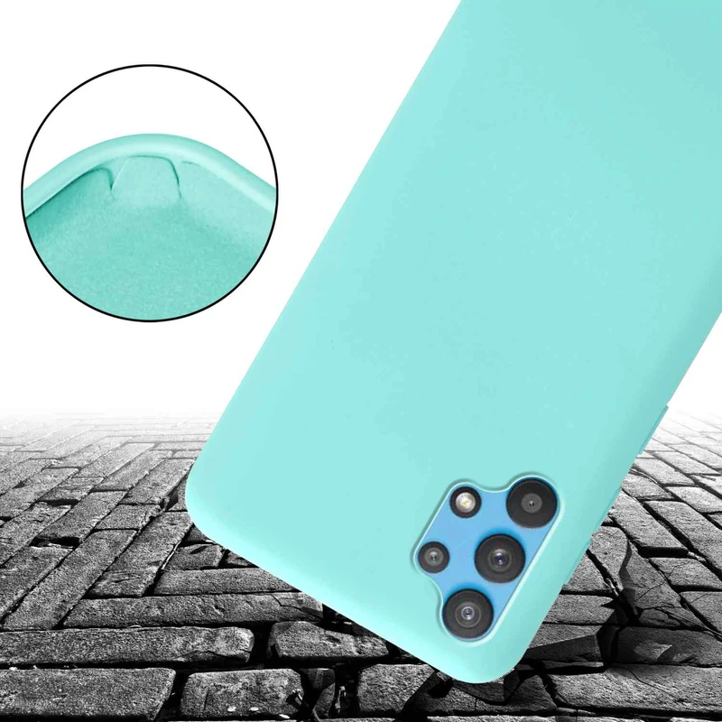 Cadorabo Handy Kette kompatibel mit Samsung Galaxy A32 5G Silikon Schutzhülle mit längen verstellbaren Kordel Band