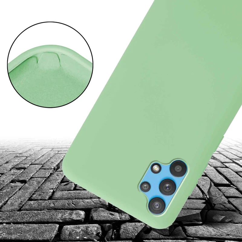 Cadorabo Handy Kette kompatibel mit Samsung Galaxy A32 4G Silikon Schutzhülle mit längen verstellbaren Kordel Band