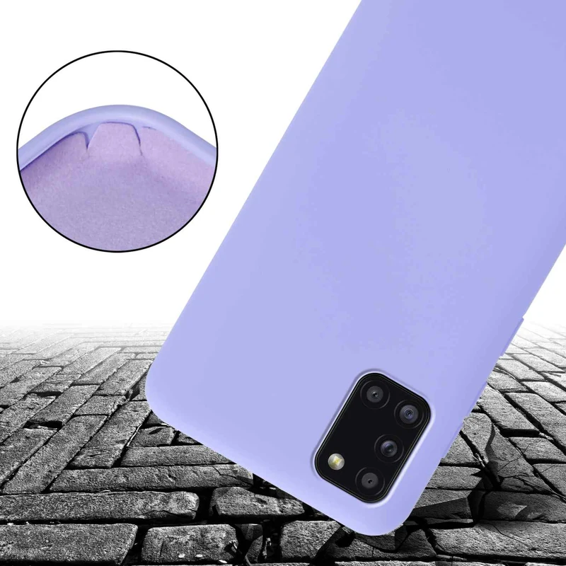 Cadorabo Handy Kette kompatibel mit Samsung Galaxy A31 Silikon Schutzhülle mit längen verstellbaren Kordel Band