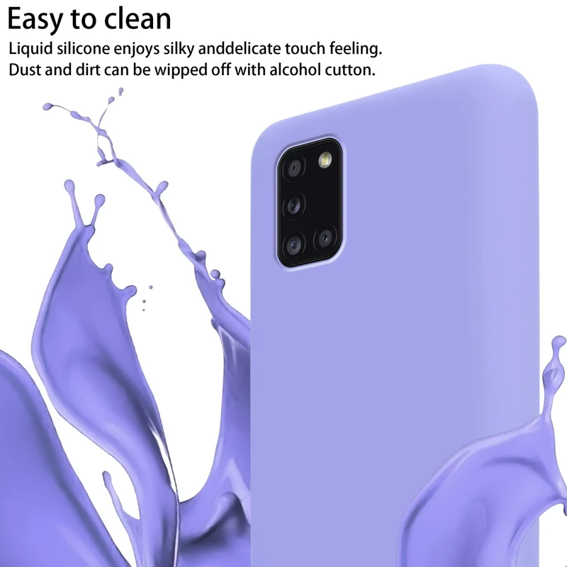 Cadorabo Handy Kette kompatibel mit Samsung Galaxy A31 Silikon Schutzhülle mit längen verstellbaren Kordel Band