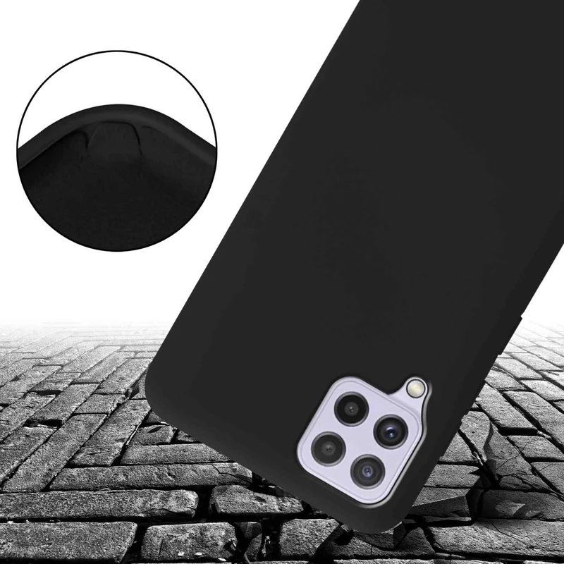 Cadorabo Handy Kette kompatibel mit Samsung Galaxy A22 4G / M22 / M32 4G Silikon Schutzhülle mit längen verstellbaren Kordel Band