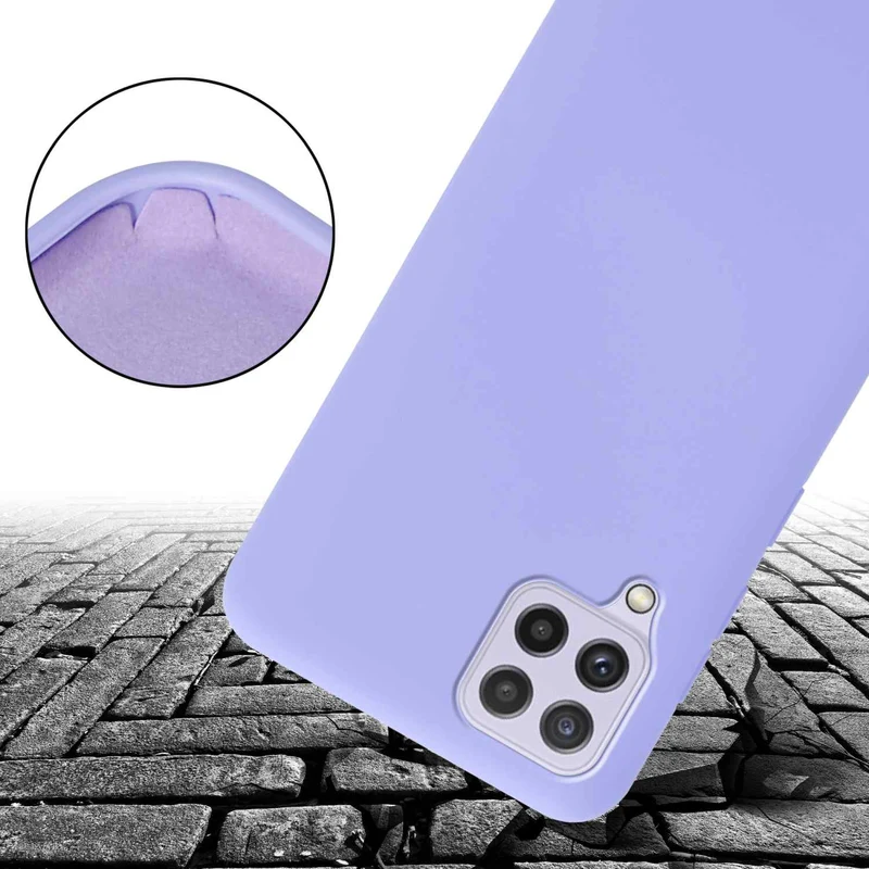 Cadorabo Handy Kette kompatibel mit Samsung Galaxy A22 4G / M22 / M32 4G Silikon Schutzhülle mit längen verstellbaren Kordel Band