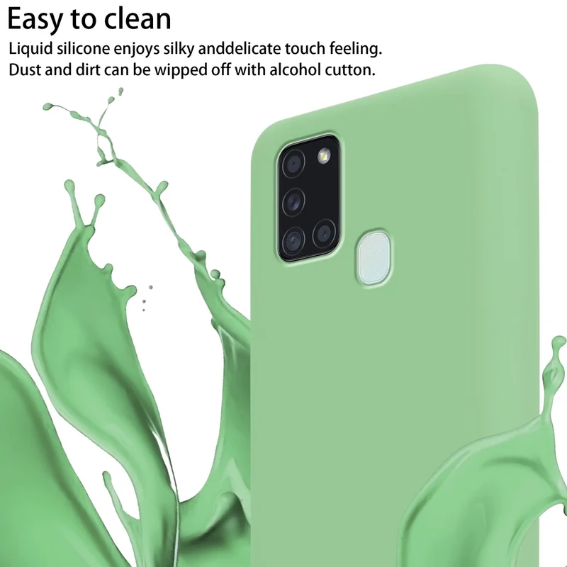 Cadorabo Handy Kette kompatibel mit Samsung Galaxy A21s Silikon Schutzhülle mit längen verstellbaren Kordel Band