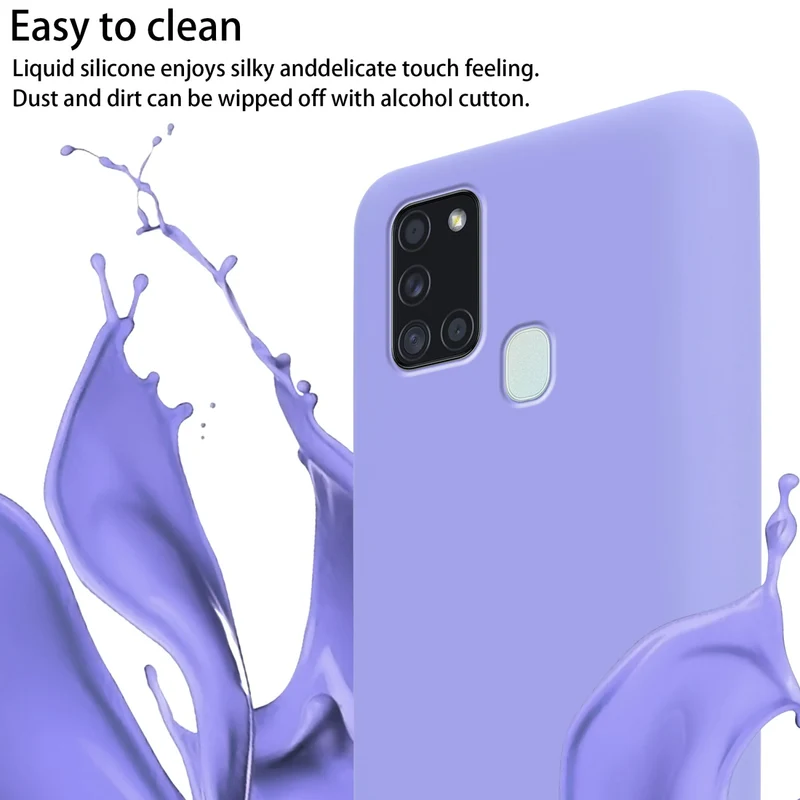 Cadorabo Handy Kette kompatibel mit Samsung Galaxy A21s Silikon Schutzhülle mit längen verstellbaren Kordel Band