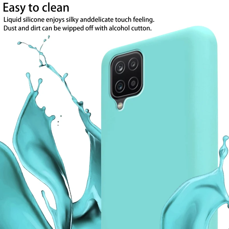 Cadorabo Handy Kette kompatibel mit Samsung Galaxy A12 / M12 Silikon Schutzhülle mit längen verstellbaren Kordel Band