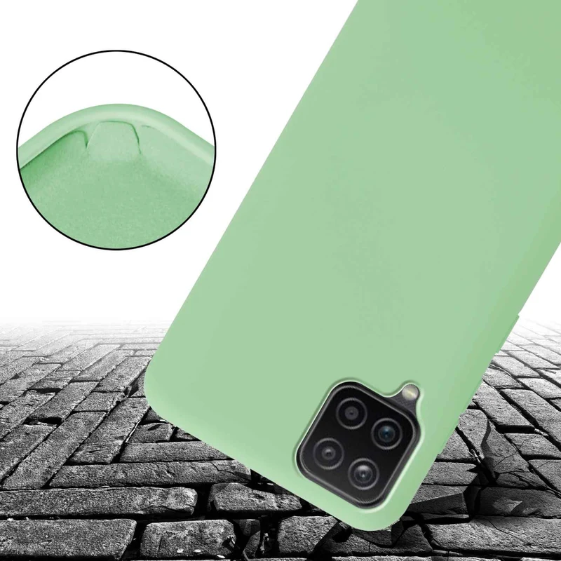 Cadorabo Handy Kette kompatibel mit Samsung Galaxy A12 / M12 Silikon Schutzhülle mit längen verstellbaren Kordel Band