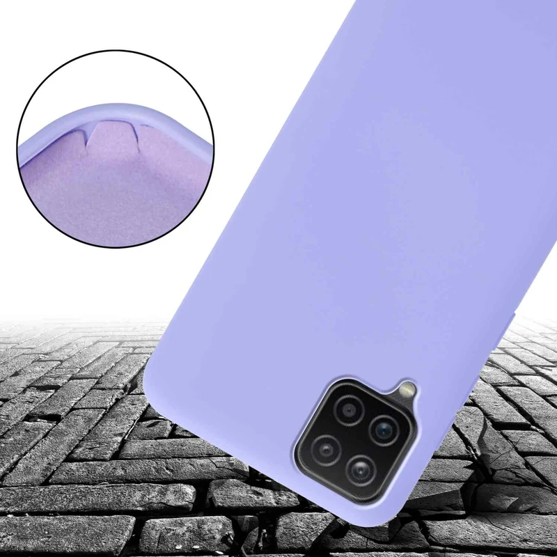 Cadorabo Handy Kette kompatibel mit Samsung Galaxy A12 / M12 Silikon Schutzhülle mit längen verstellbaren Kordel Band