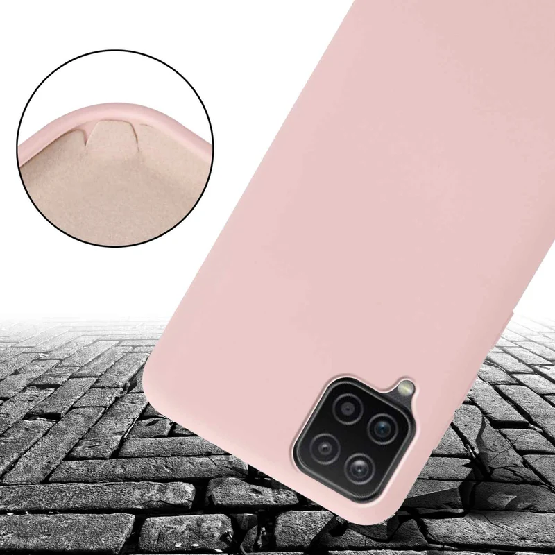 Cadorabo Handy Kette kompatibel mit Samsung Galaxy A12 / M12 Silikon Schutzhülle mit längen verstellbaren Kordel Band