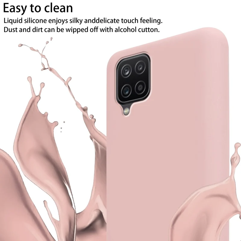 Cadorabo Handy Kette kompatibel mit Samsung Galaxy A12 / M12 Silikon Schutzhülle mit längen verstellbaren Kordel Band
