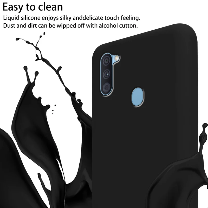 Cadorabo Handy Kette kompatibel mit Samsung Galaxy A11 / M11 Silikon Schutzhülle mit längen verstellbaren Kordel Band