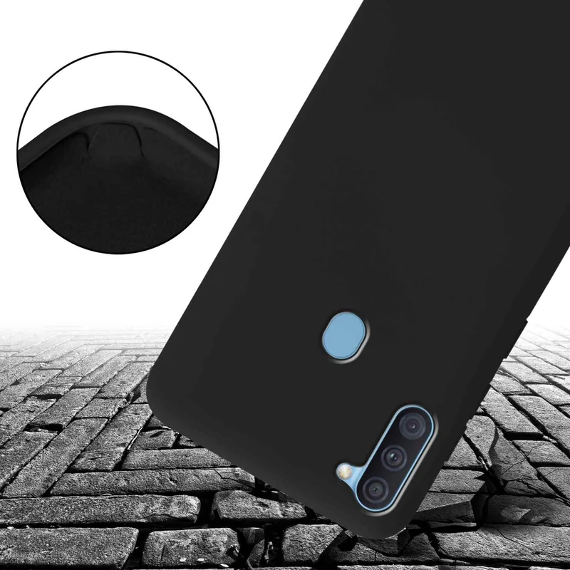 Cadorabo Handy Kette kompatibel mit Samsung Galaxy A11 / M11 Silikon Schutzhülle mit längen verstellbaren Kordel Band