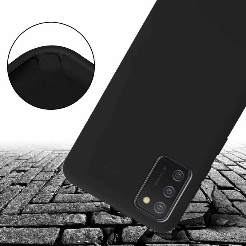 Cadorabo Handy Kette kompatibel mit Samsung Galaxy A02s Silikon Schutzhülle mit längen verstellbaren Kordel Band
