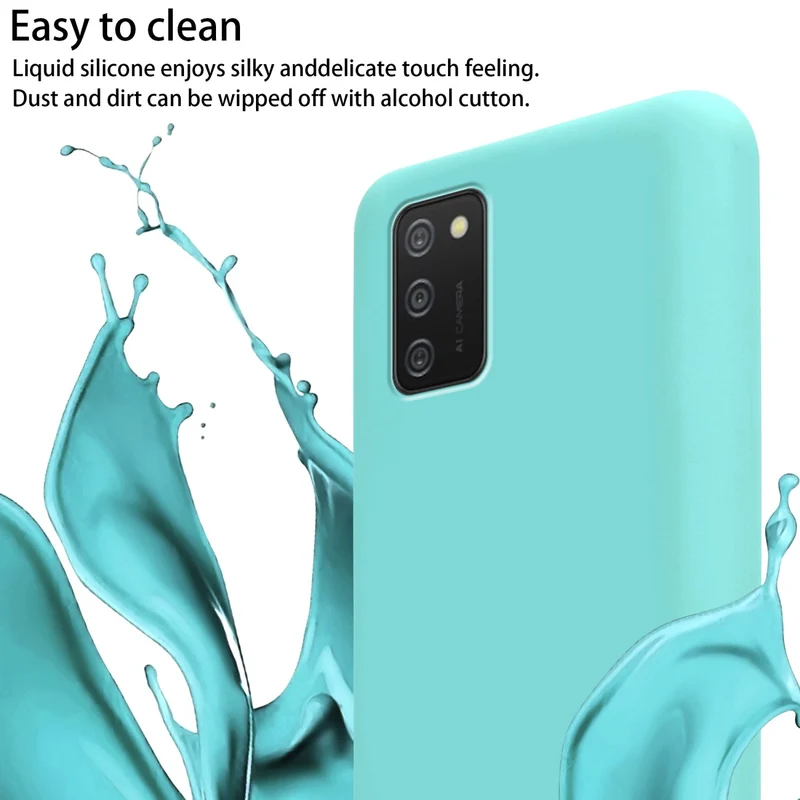 Cadorabo Handy Kette kompatibel mit Samsung Galaxy A02s Silikon Schutzhülle mit längen verstellbaren Kordel Band