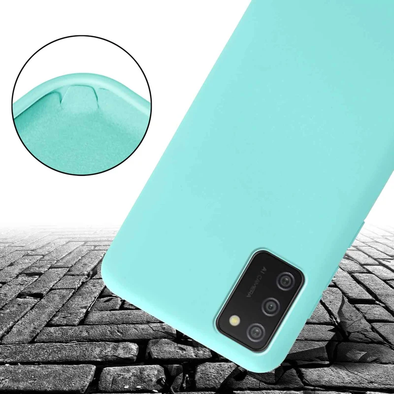 Cadorabo Handy Kette kompatibel mit Samsung Galaxy A02s Silikon Schutzhülle mit längen verstellbaren Kordel Band