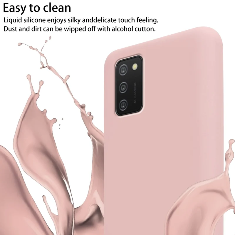 Cadorabo Handy Kette kompatibel mit Samsung Galaxy A02s Silikon Schutzhülle mit längen verstellbaren Kordel Band