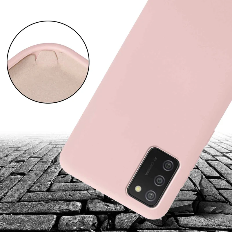 Cadorabo Handy Kette kompatibel mit Samsung Galaxy A02s Silikon Schutzhülle mit längen verstellbaren Kordel Band