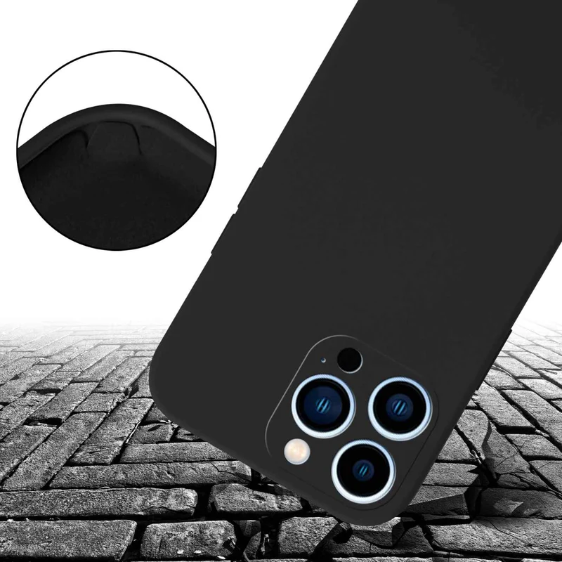 Cadorabo Handy Kette kompatibel mit Apple iPhone 13 PRO MAX Silikon Schutzhülle mit längen verstellbaren Kordel Band