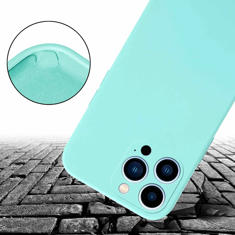 Cadorabo Handy Kette kompatibel mit Apple iPhone 13 PRO MAX Silikon Schutzhülle mit längen verstellbaren Kordel Band