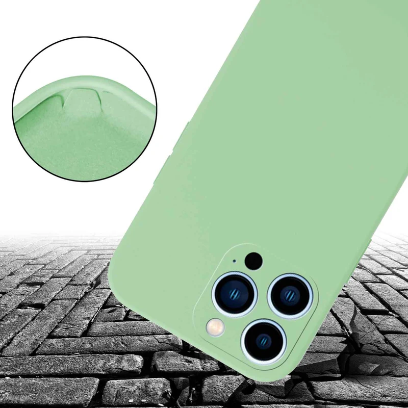 Cadorabo Handy Kette kompatibel mit Apple iPhone 13 PRO Silikon Schutzhülle mit längen verstellbaren Kordel Band