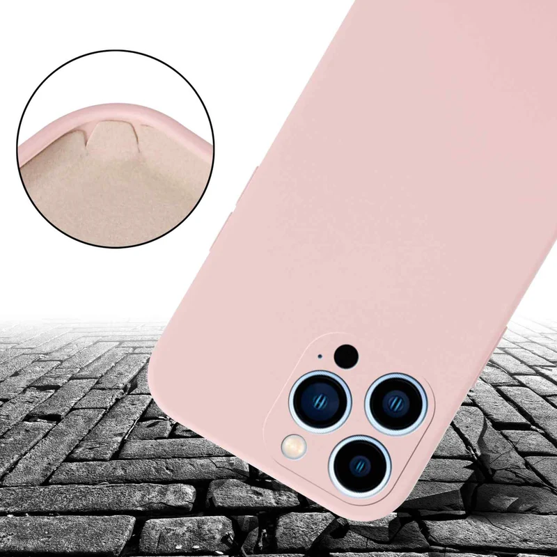 Cadorabo Handy Kette kompatibel mit Apple iPhone 13 PRO Silikon Schutzhülle mit längen verstellbaren Kordel Band