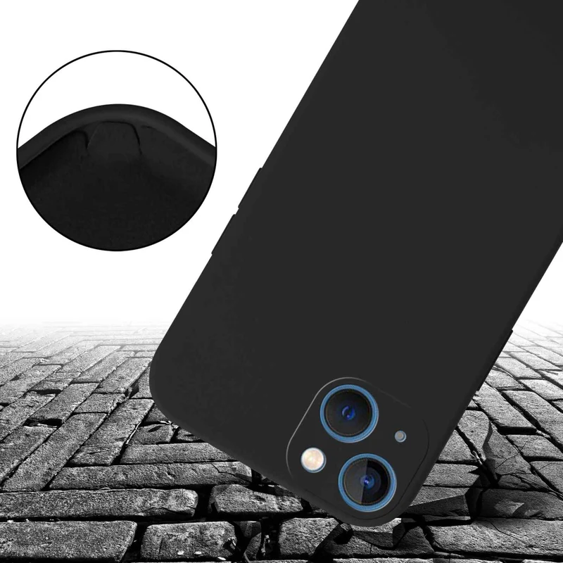 Cadorabo Handy Kette kompatibel mit Apple iPhone 13 Silikon Schutzhülle mit längen verstellbaren Kordel Band