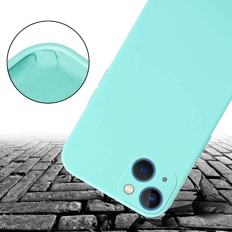Cadorabo Handy Kette kompatibel mit Apple iPhone 13 Silikon Schutzhülle mit längen verstellbaren Kordel Band