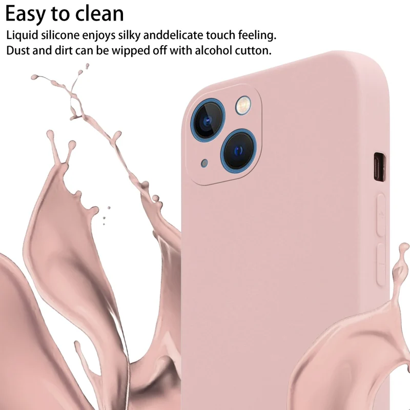 Cadorabo Handy Kette kompatibel mit Apple iPhone 13 Silikon Schutzhülle mit längen verstellbaren Kordel Band