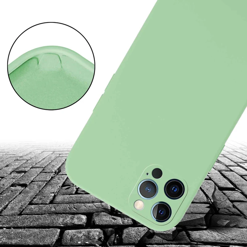 Cadorabo Handy Kette kompatibel mit Apple iPhone 12 PRO MAX Silikon Schutzhülle mit längen verstellbaren Kordel Band