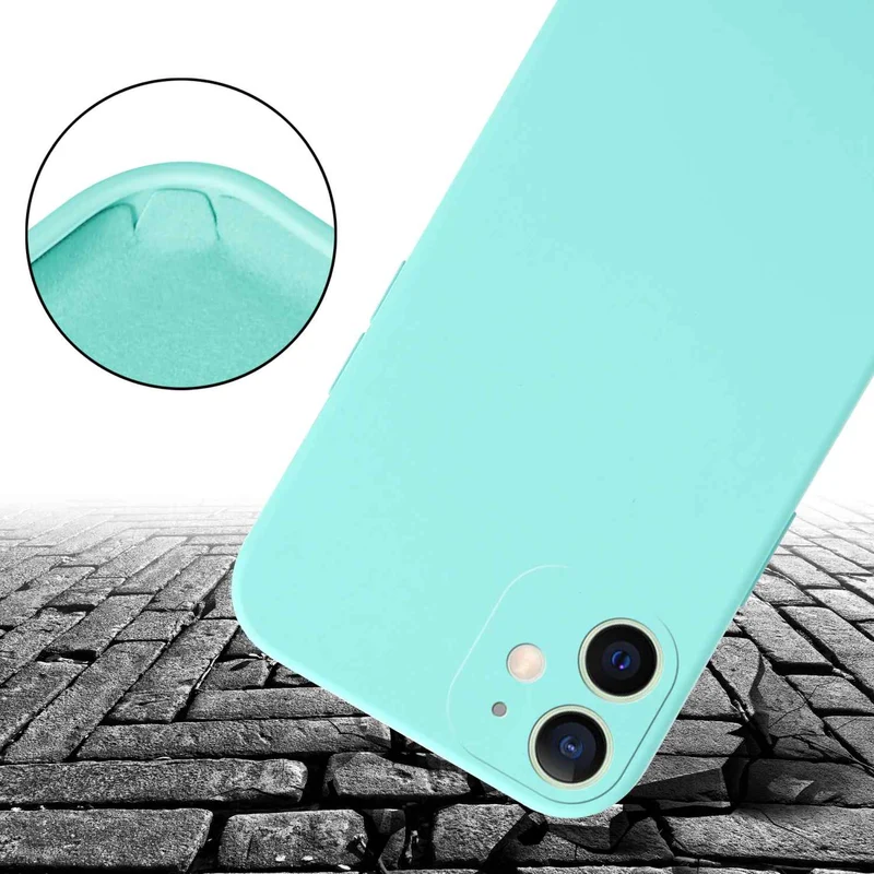 Cadorabo Handy Kette kompatibel mit Apple iPhone 12 MINI Silikon Schutzhülle mit längen verstellbaren Kordel Band