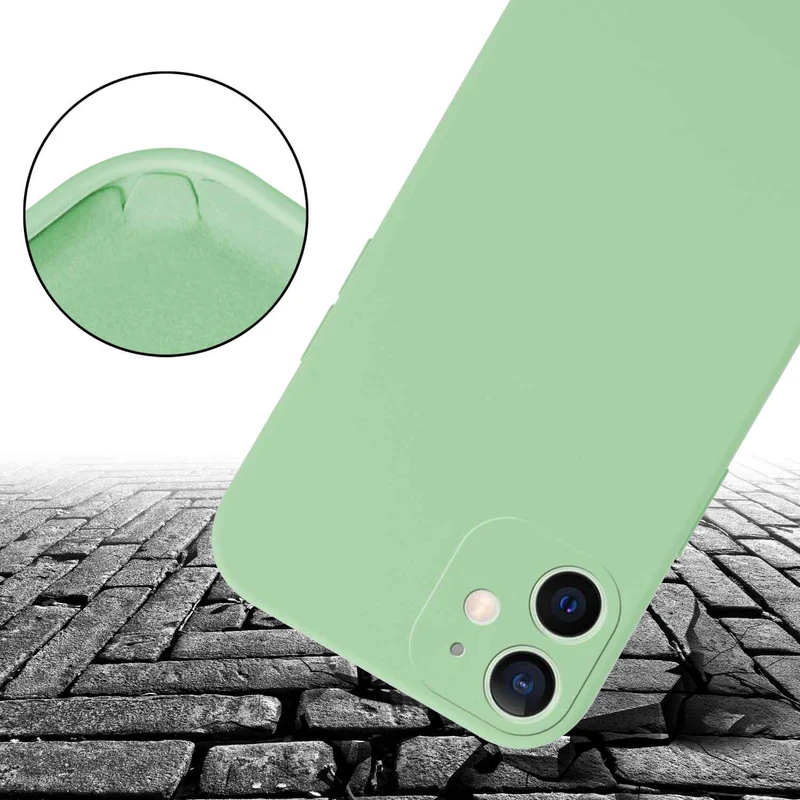 Cadorabo Handy Kette kompatibel mit Apple iPhone 12 MINI Silikon Schutzhülle mit längen verstellbaren Kordel Band