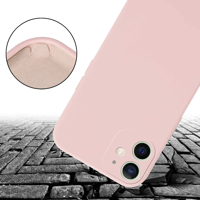 Cadorabo Handy Kette kompatibel mit Apple iPhone 12 MINI Silikon Schutzhülle mit längen verstellbaren Kordel Band