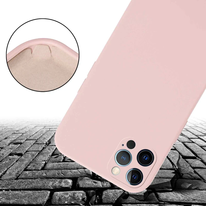 Cadorabo Handy Kette kompatibel mit Apple iPhone 12 / 12 PRO Silikon Schutzhülle mit längen verstellbaren Kordel Band