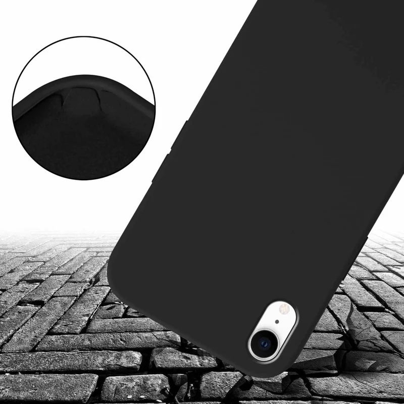 Cadorabo Handy Kette kompatibel mit Apple iPhone XR Silikon Schutzhülle mit längen verstellbaren Kordel Band
