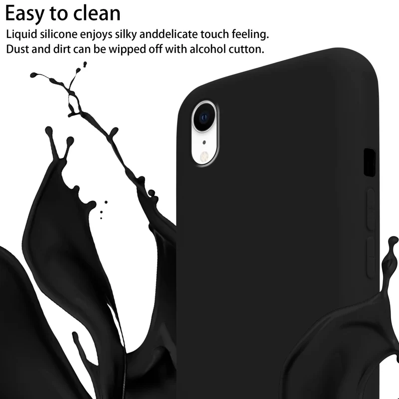 Cadorabo Handy Kette kompatibel mit Apple iPhone XR Silikon Schutzhülle mit längen verstellbaren Kordel Band