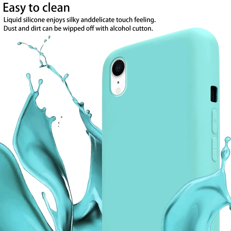 Cadorabo Handy Kette kompatibel mit Apple iPhone XR Silikon Schutzhülle mit längen verstellbaren Kordel Band