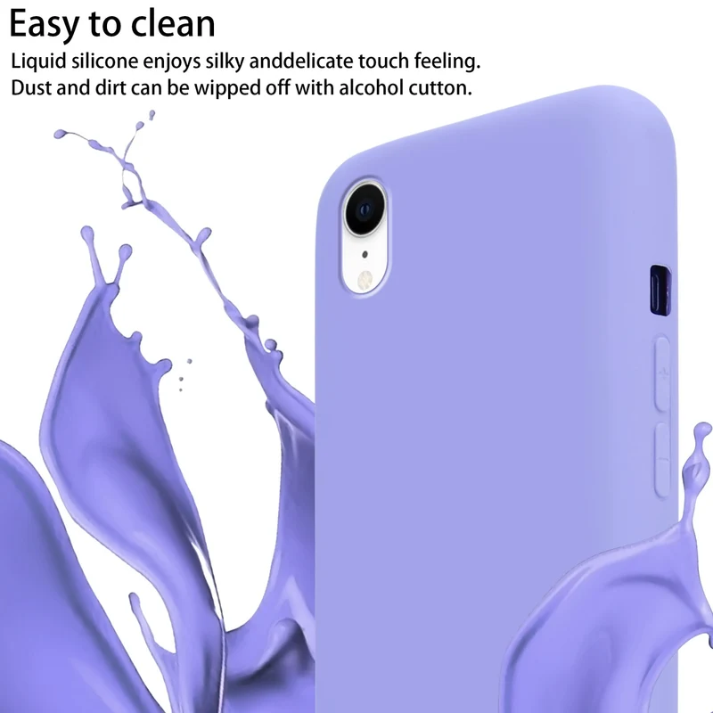 Cadorabo Handy Kette kompatibel mit Apple iPhone XR Silikon Schutzhülle mit längen verstellbaren Kordel Band