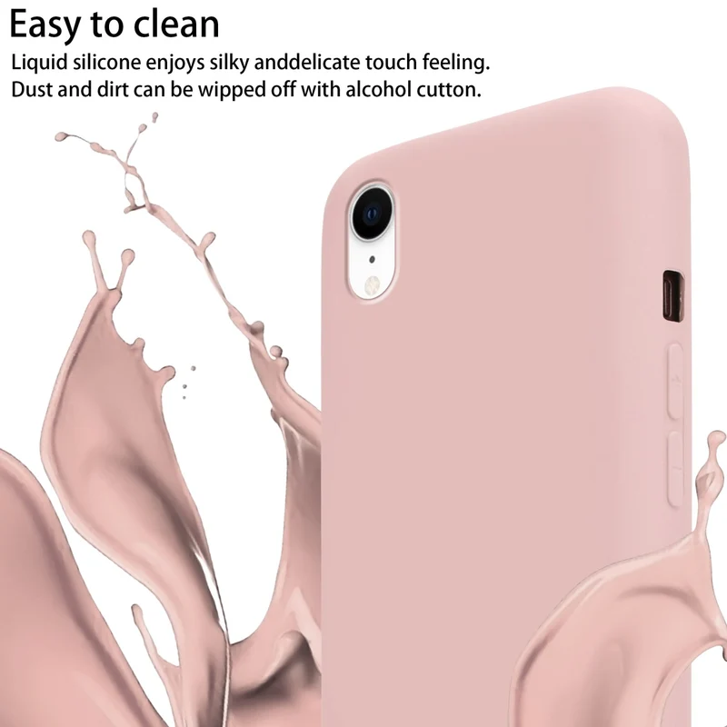 Cadorabo Handy Kette kompatibel mit Apple iPhone XR Silikon Schutzhülle mit längen verstellbaren Kordel Band