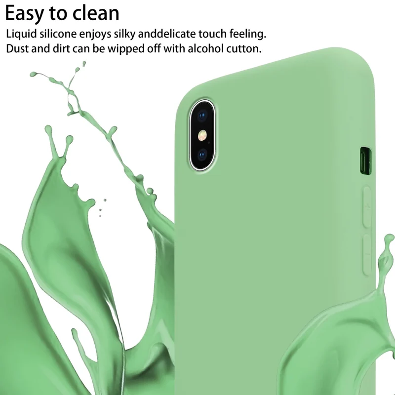 Cadorabo Handy Kette kompatibel mit Apple iPhone X / XS Silikon Schutzhülle mit längen verstellbaren Kordel Band