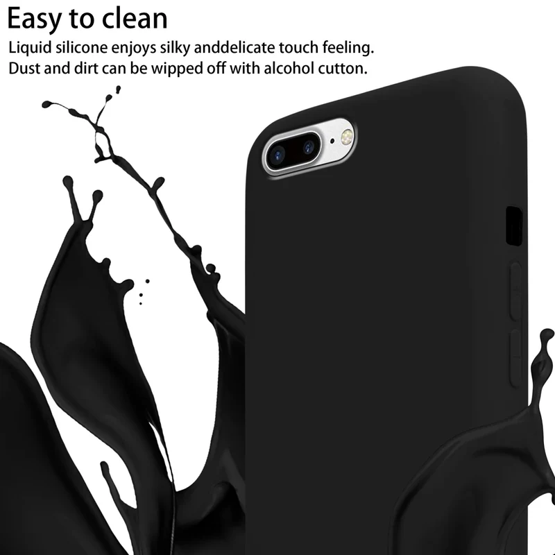Cadorabo Handy Kette kompatibel mit Apple iPhone 7 PLUS / 7S PLUS / 8 PLUS Silikon Schutzhülle mit längen verstellbaren Kordel Band
