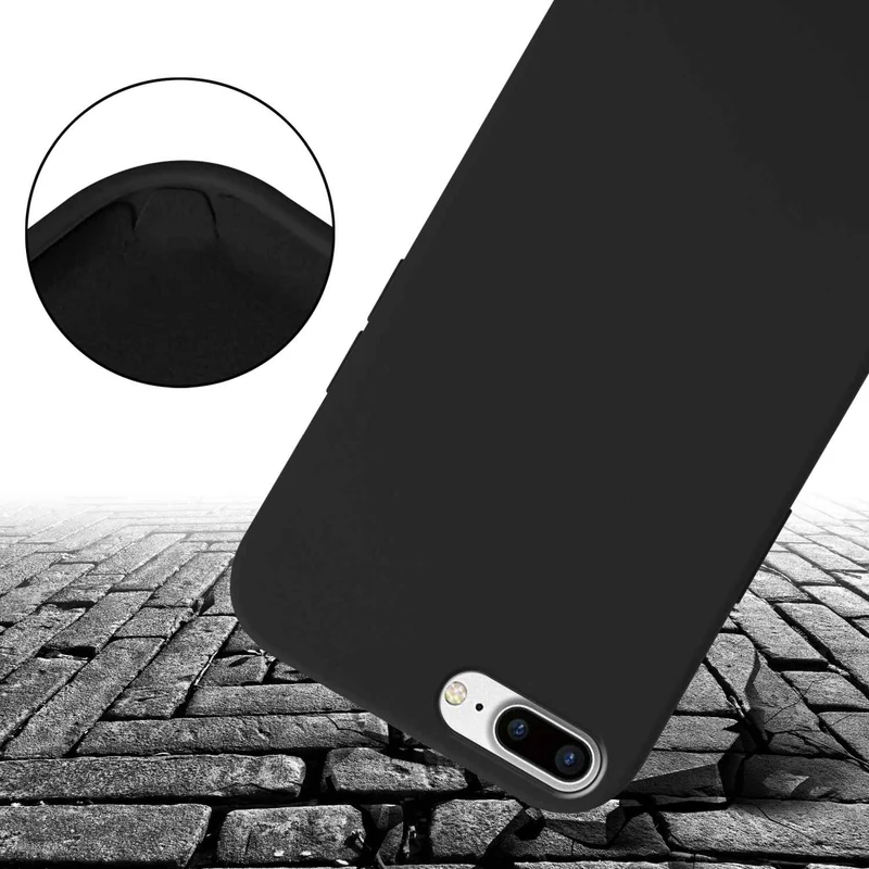 Cadorabo Handy Kette kompatibel mit Apple iPhone 7 PLUS / 7S PLUS / 8 PLUS Silikon Schutzhülle mit längen verstellbaren Kordel Band