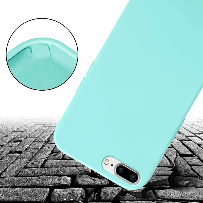 Cadorabo Handy Kette kompatibel mit Apple iPhone 7 PLUS / 7S PLUS / 8 PLUS Silikon Schutzhülle mit längen verstellbaren Kordel Band
