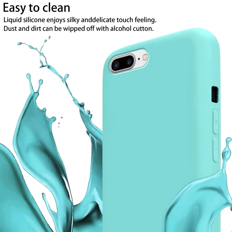 Cadorabo Handy Kette kompatibel mit Apple iPhone 7 PLUS / 7S PLUS / 8 PLUS Silikon Schutzhülle mit längen verstellbaren Kordel Band