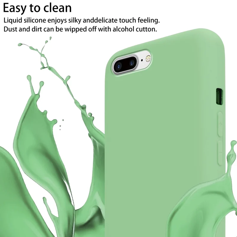 Cadorabo Handy Kette kompatibel mit Apple iPhone 7 PLUS / 7S PLUS / 8 PLUS Silikon Schutzhülle mit längen verstellbaren Kordel Band