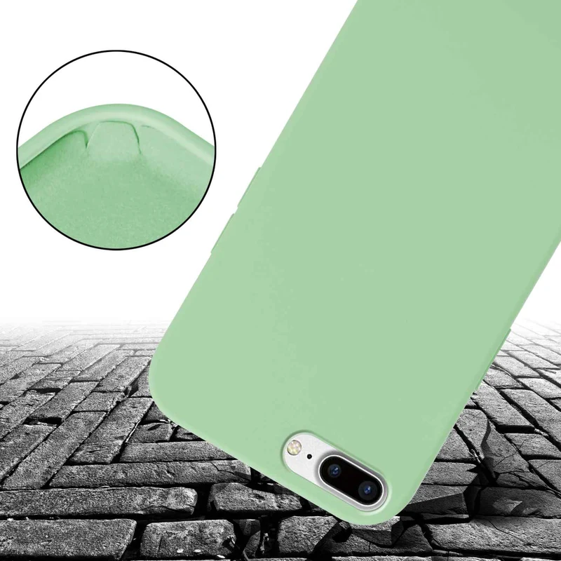 Cadorabo Handy Kette kompatibel mit Apple iPhone 7 PLUS / 7S PLUS / 8 PLUS Silikon Schutzhülle mit längen verstellbaren Kordel Band